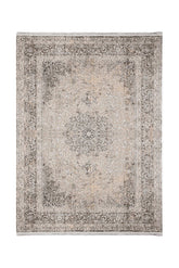 Covor Persan Living Bej/Gri din Acril Dreptunghiular Violet 2801C